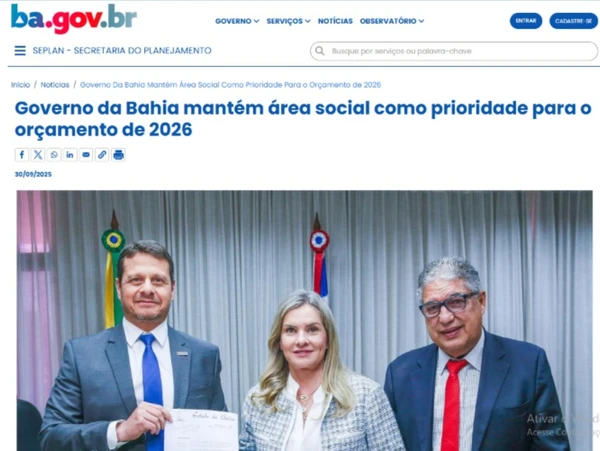 Governo divulga no site investimentos da área social por Reprodução