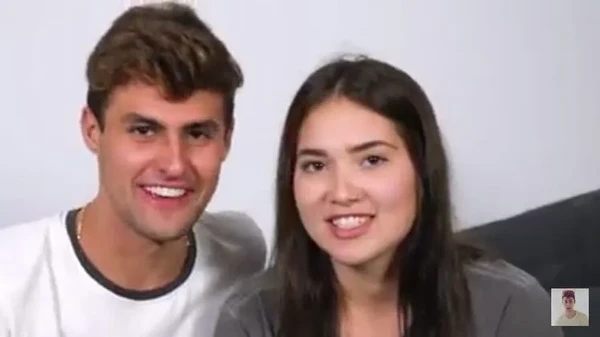 Virginia Fonseca mais jovem, com o ex-namorado, o youtuber Pedro Rezende por Reprodução