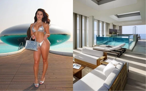 Franciny Ehlke mostra suíte exclusiva em Dubai