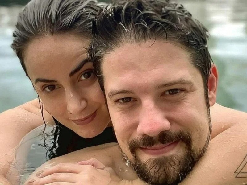 Jornalista Mari Palma e o humorista Osmar Campbell  por Reprodução/Redes Sociais 