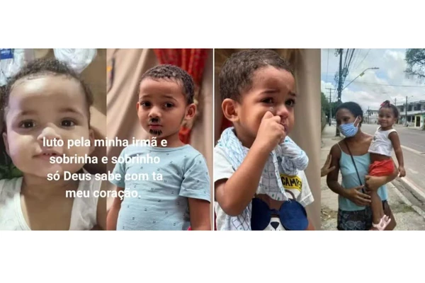 Mãe e filhos morreram em incêndio provocado  por Reprodução