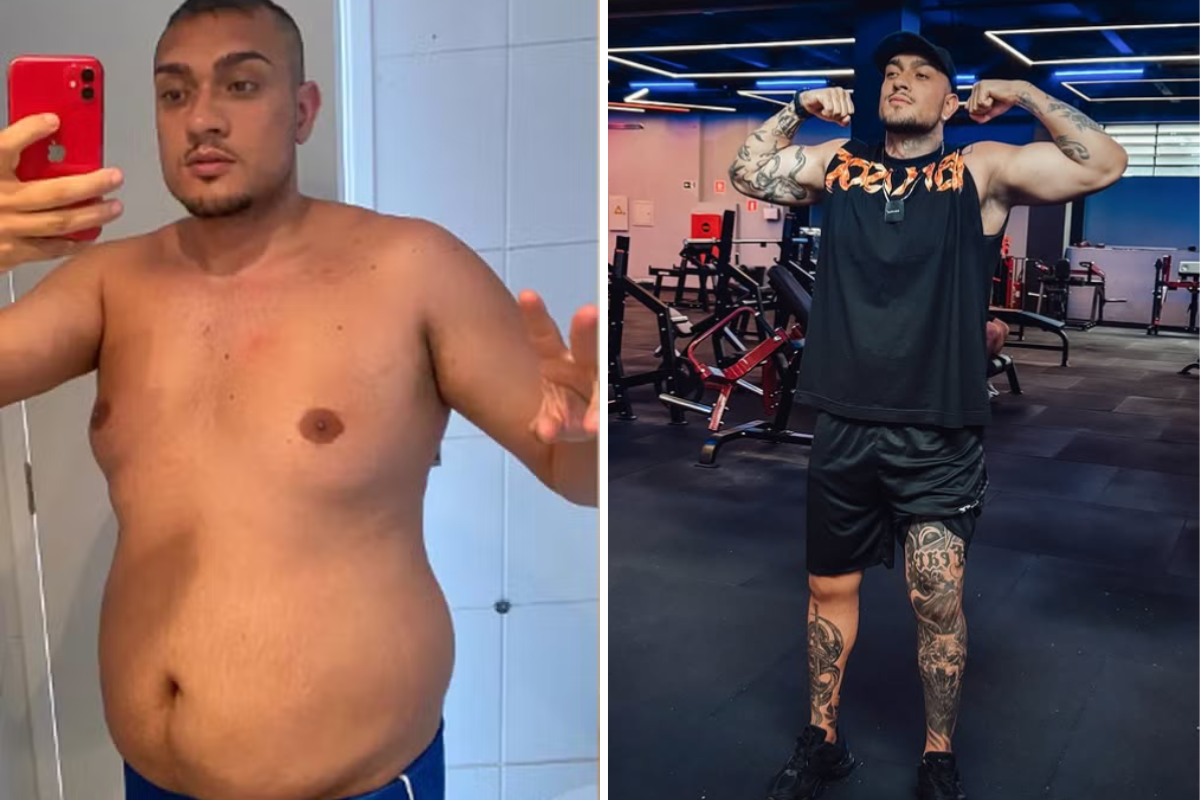 MC Binn antes e depois por Reprodução