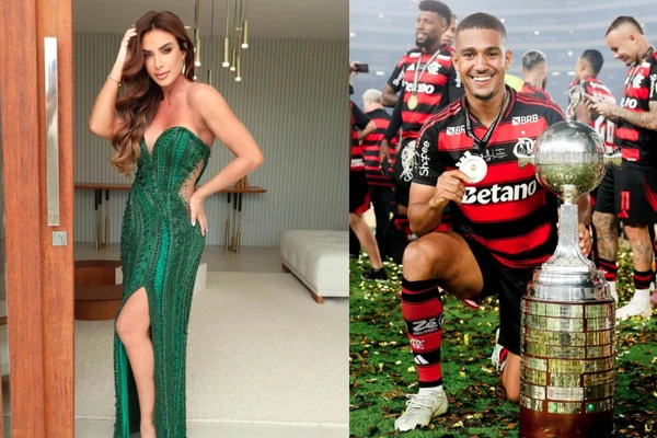 Nicole Balhs teria iniciado um affair com jogador do Flamengo