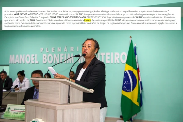 Parentesco de investigado com vereadora é citado em processo por Reprodução