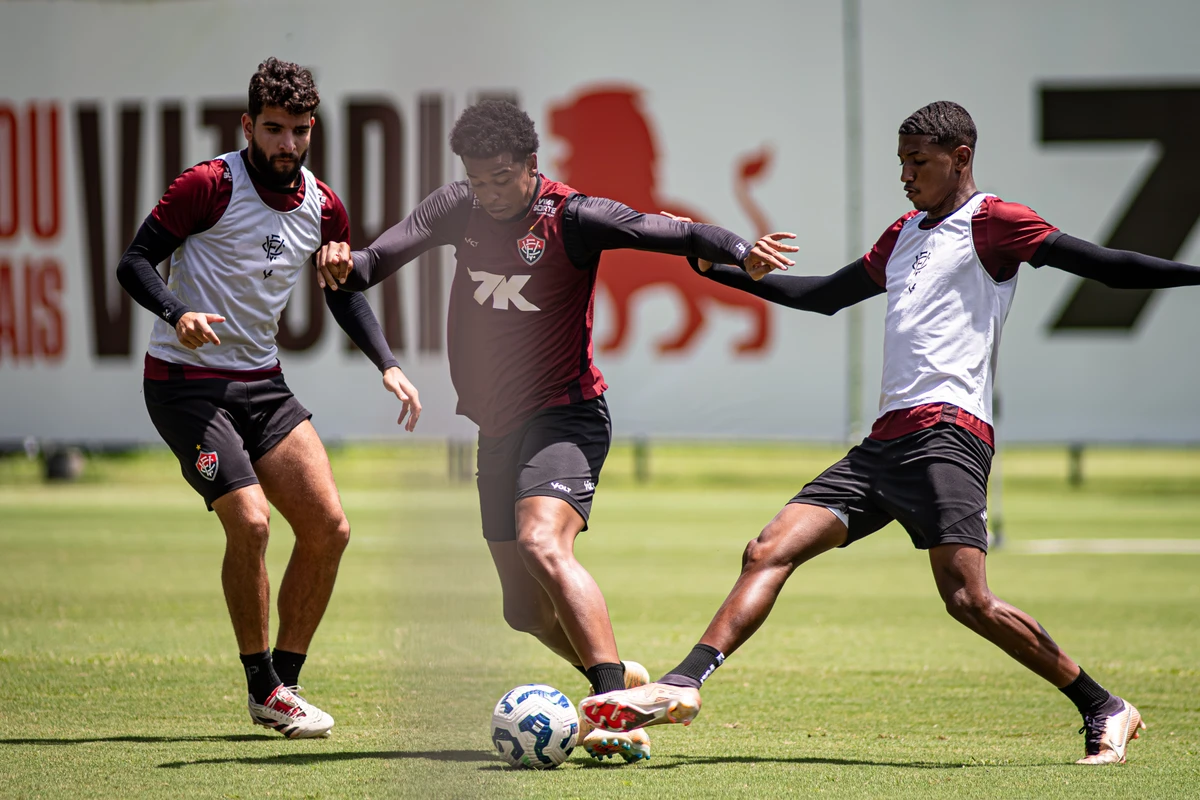 Último treino do Vitória antes de encarar o Bragantino  por Victor Ferreira/EC Vitória