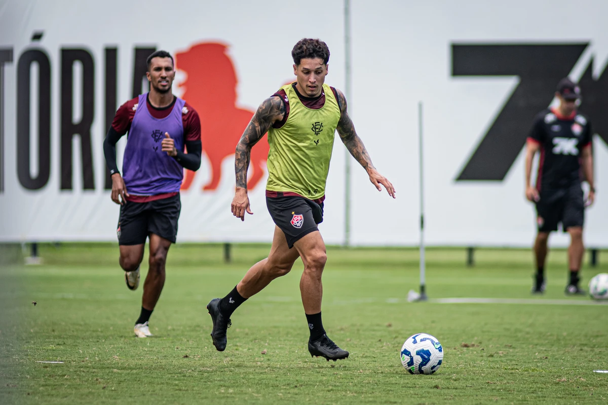 Último treino do Vitória antes de encarar o Bragantino  por Victor Ferreira/EC Vitória