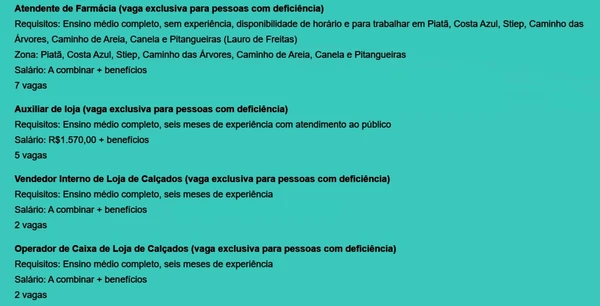 Veja vagas por Reprodução