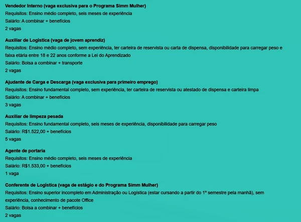 Veja vagas por Reprodução