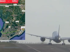 Imagem - Avião é desviado para Salvador após passageiro passar mal em voo internacional; veja vídeo