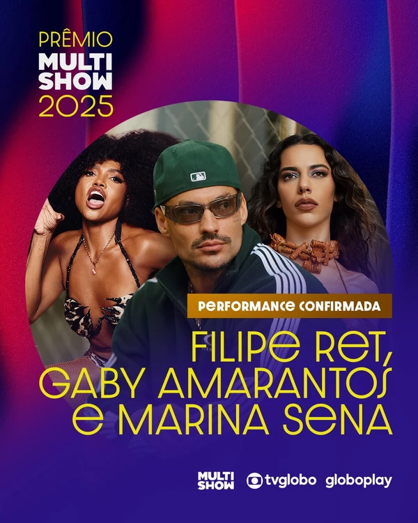 Apresentações confirmadas no Prêmio Multishow 2025 por Reprodução/Instagram