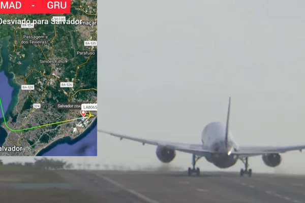 Avião é desviado para Salvador após passageiro passar mal em voo internacional
