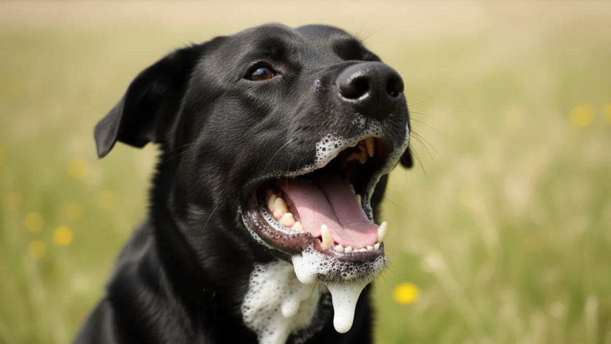 Cachorro com sintoma de raiva canina