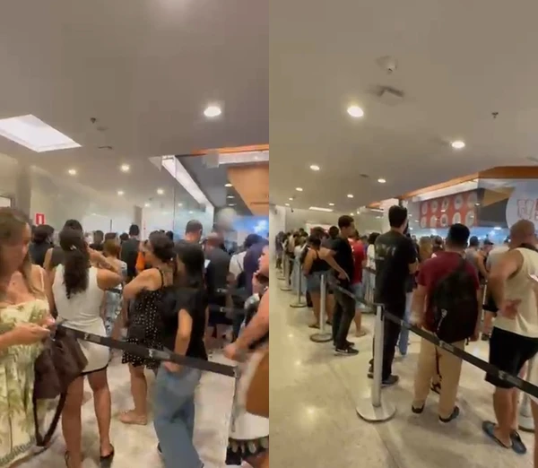 Filas para ingresso parashow de Guns