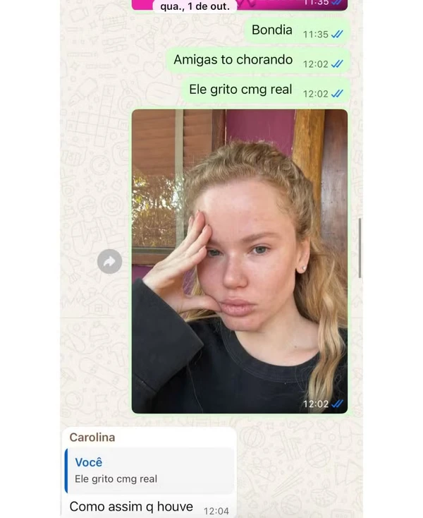 Imagens divulgadas por Marcela Tomaszewski por Reprodução/Instagram