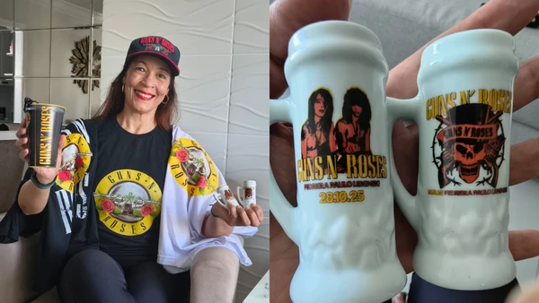 Michele Alve, fã de Guns N' Roses há 37 anos