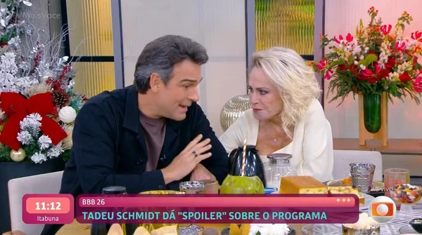 Tadeu Schmidt no Mais Você