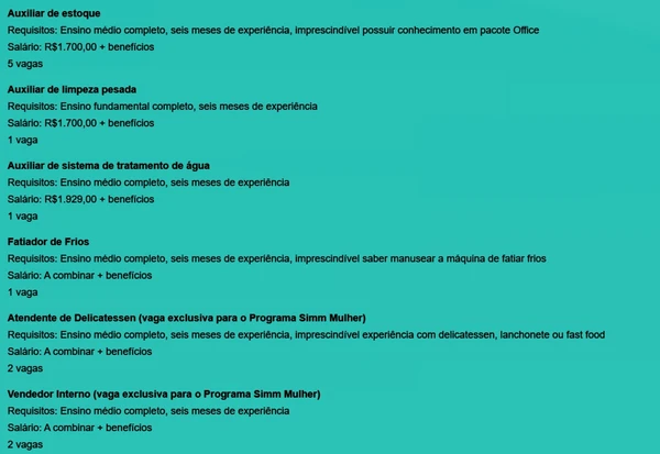 Veja as vagas por Reprodução