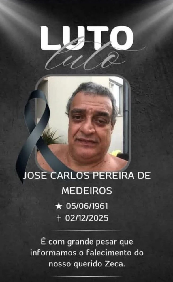 Zeca Medeiros por Reprodução/ Redes sociais