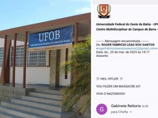 Imagem - 'Vou fazer um massacre aí': ameaça com teor nazista é enviada a três universidades baianas