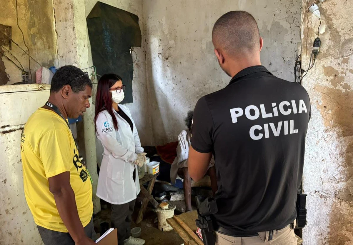 Idoso foi resgatado pela Polícia Civil por Divulgação/ PCBA