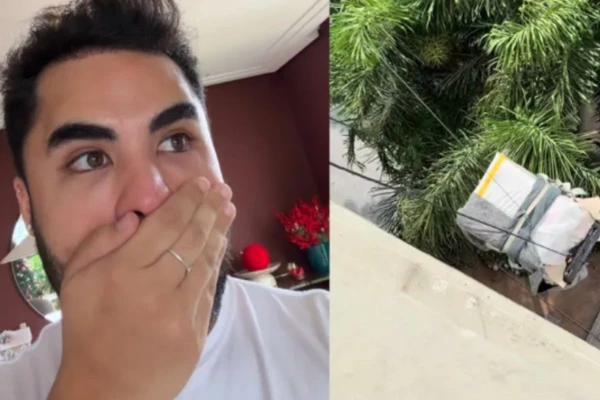 Lucas Guedes ficou surpreendido com presente