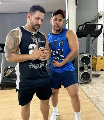 Lucas Guimarães e o irmão de Babal Guimarães  por Reprodução/Redes Sociais 