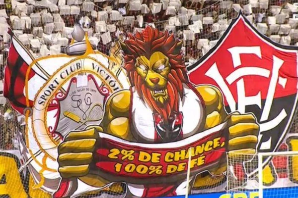 Mosaico da torcida do Vitória