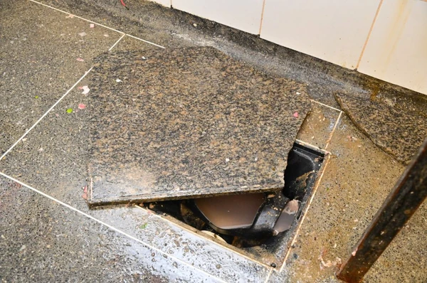 Parte da estrutura do açougue foi interditada por Divulgação/ Visa