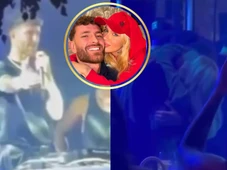 Imagem - Léo Pereira sobe no palco de festa do Flamengo, se declara para Karoline Lima e dá beijão na ex; VÍDEOS