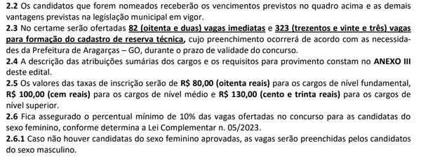 Vagas e salários divulgados por Reprodução