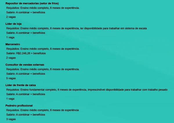 Veja vagas por Reprodução