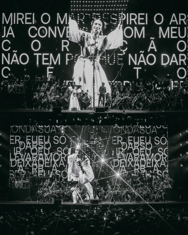 Marisa Monte na turnê 'Phônica' por Divulgação/Redes sociais