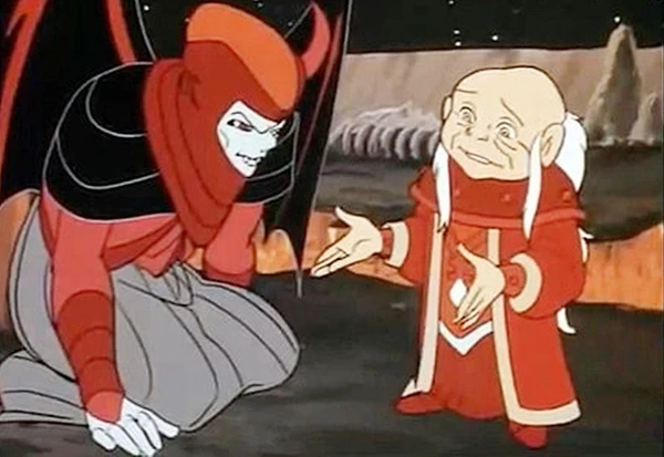 Pai e filho: no roteiro oficial, O Vingador se torna uma pessoa boa e é descoberto que ele, na verdade, é filho de Mestre dos Magos. As crianças conseguem voltar. Ou melhor, termina eles sem saber se vão ou ficam.  por Reprodução