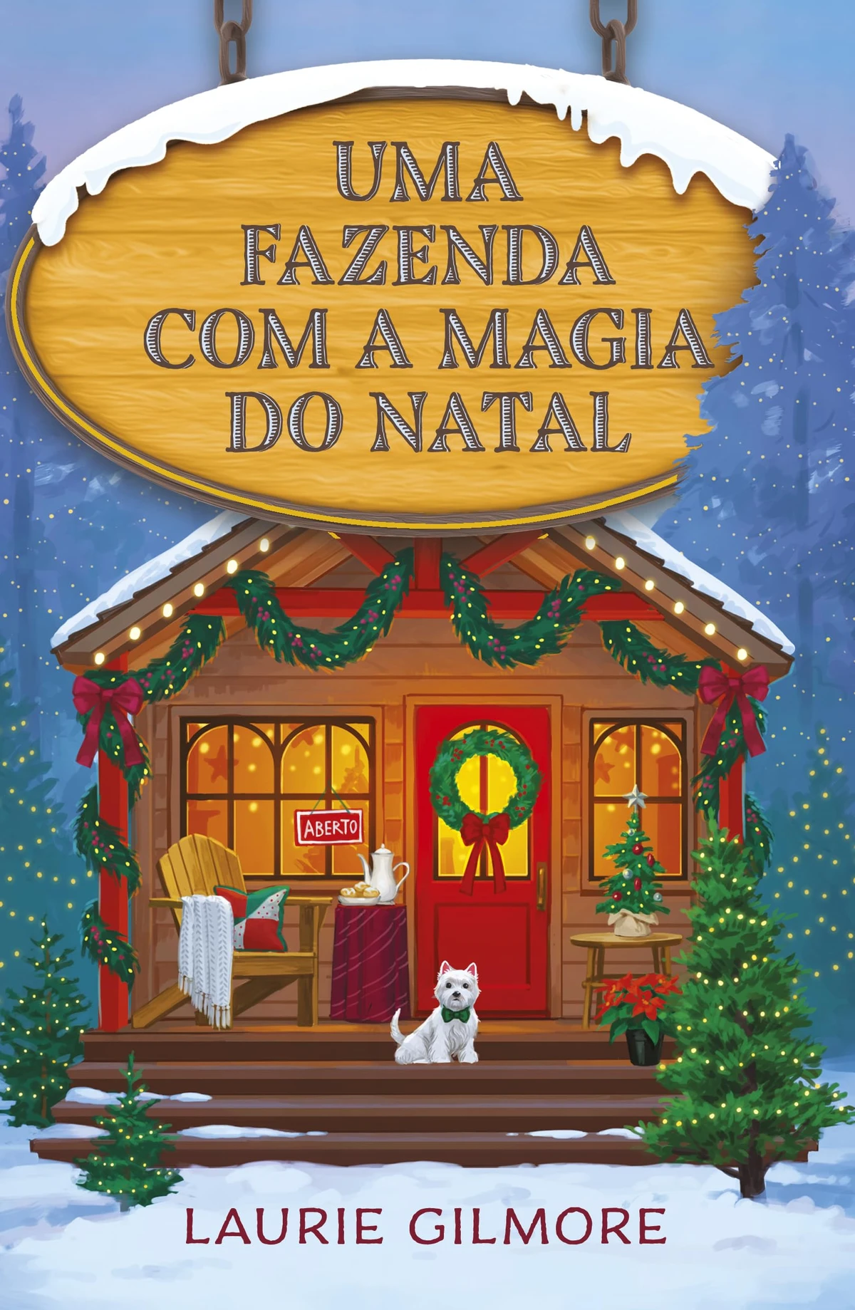 Uma fazenda com a magia do Natal, de Laurie Gilmore (Intrínseca): Kira North odeia o clima das festas de fim de ano. O que é um problema, considerando que, em busca da própria independência, ela acaba de comprar uma antiga fazenda de árvores de Natal.  por Divulgação