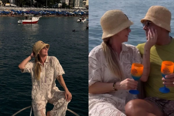 Carla Perez e Xanddy no Porto da Barra