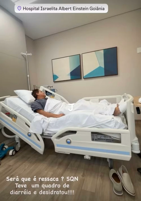 Leonardo foi internado em hospital por Reprodução/Instagram