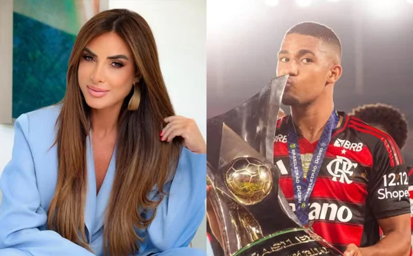 Nicole Bahls e Samuel Lino