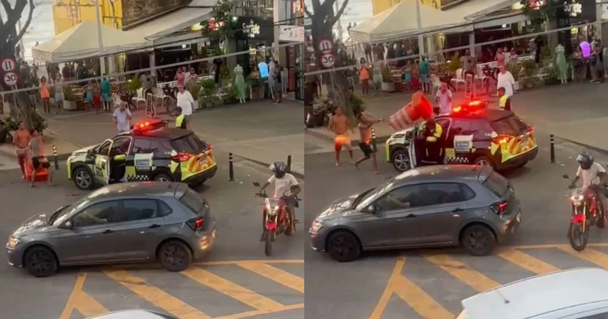 Imagem - Agente da Transalvador sofre fratura no nariz durante confusão no Porto da Barra