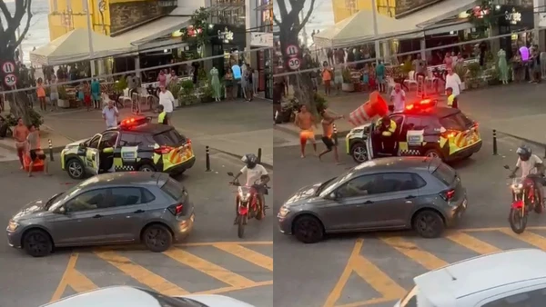 Agentes são agredidos na