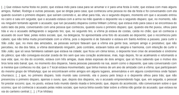 Decisão pela anulação do júri popular que absolveu Iure Sheik por Reprodução