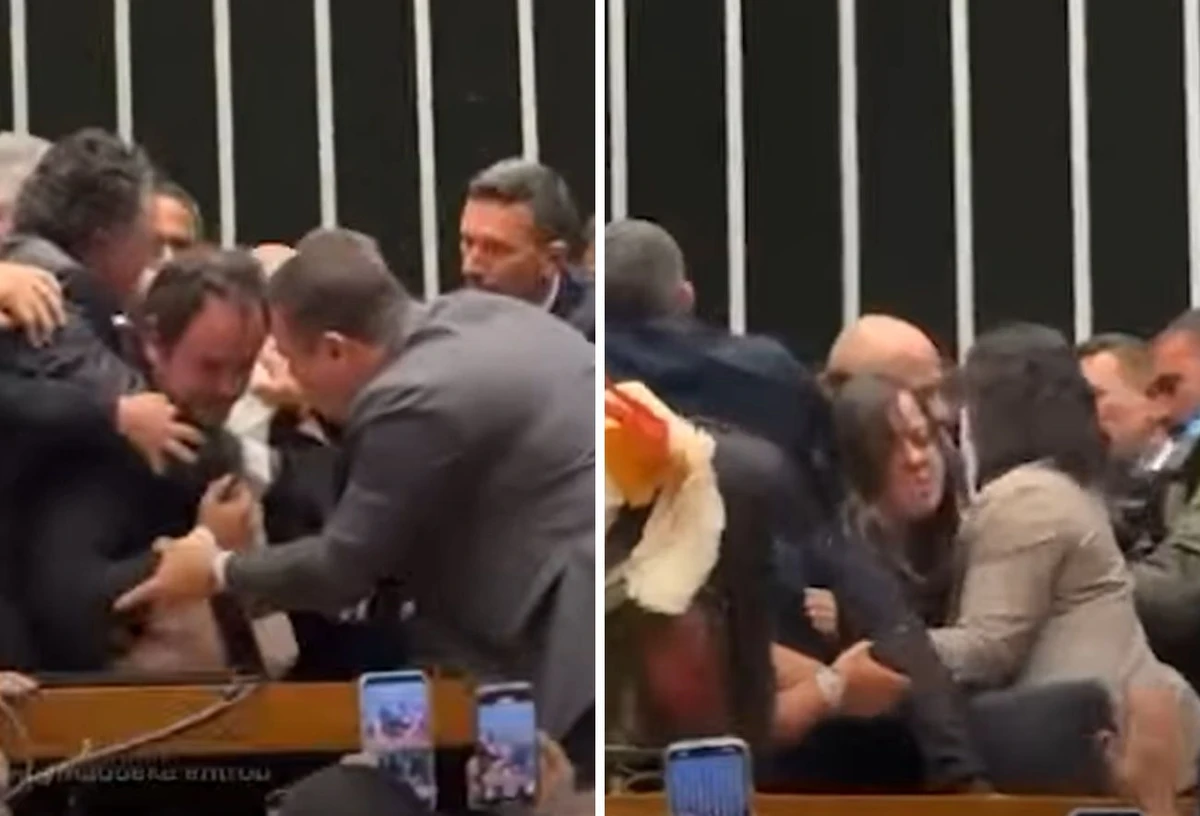 Glauber Braga foi retirado do plenário em meio a confusão entre policiais e parlamentares