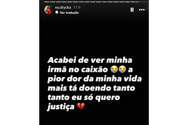 Irmã de Rhianna desabafou nas redes sociais por Reprodução