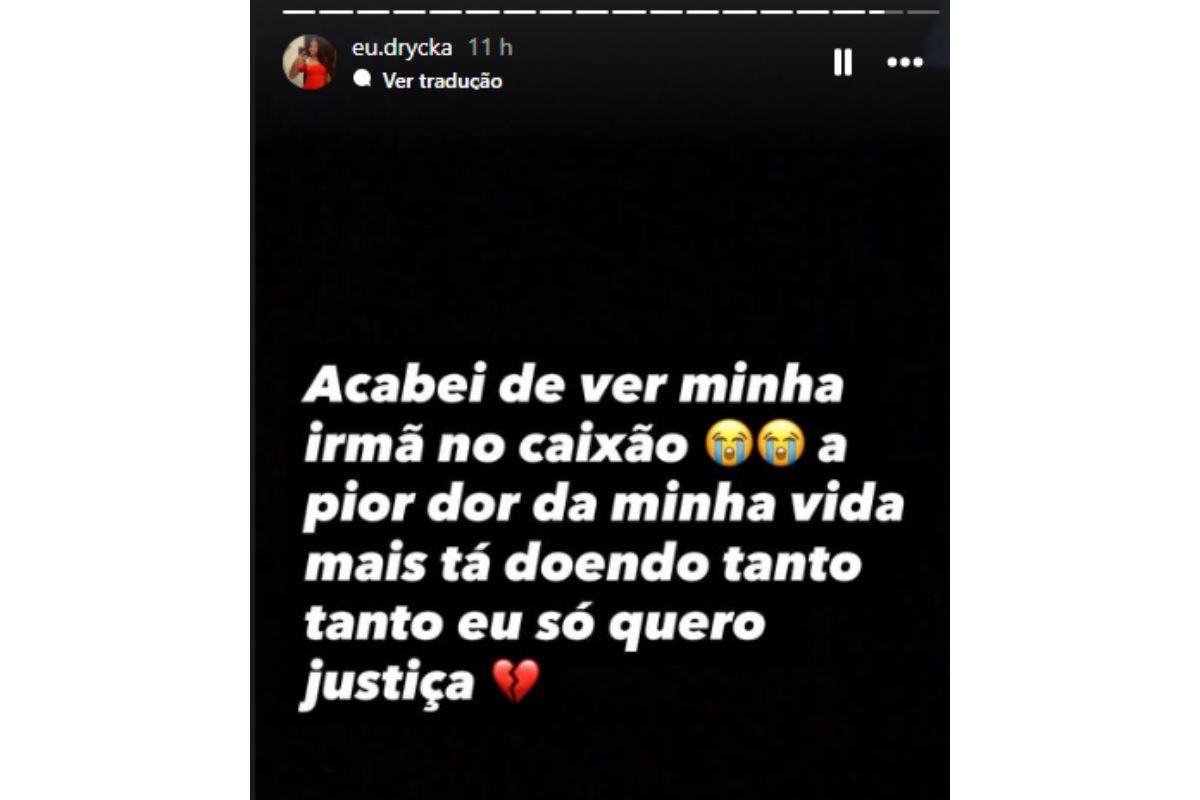 Irmã de Rhianna desabafou nas redes sociais por Reprodução