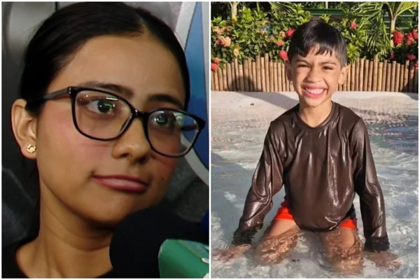 Raiza Bentes Praia aplicou medicação em Benício Xavier