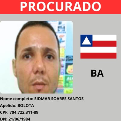 Sidmar Soares Santos, o Bolota por Divulgação