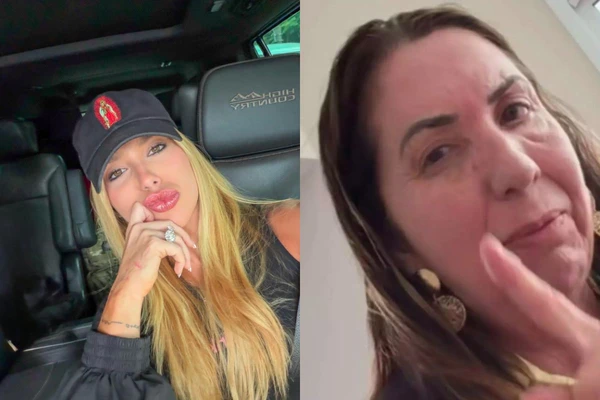 Virginia parabenizou a mãe pelo esforço