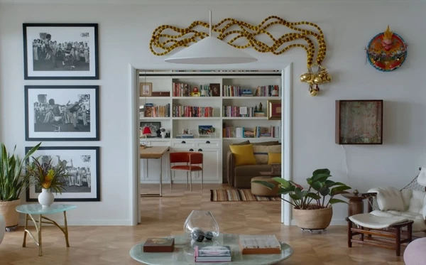 Apartamento de Taís Araujo e Lázaro Ramos por Reprodução/YouTube