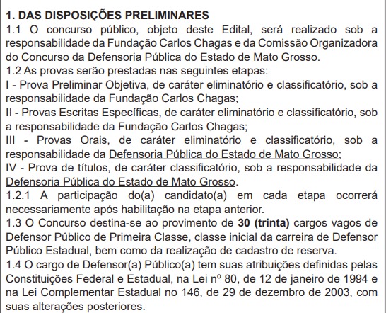 Defensoria Pública abre concurso com 30 vagas e salário inicial de R$ 35 mil por Edital
