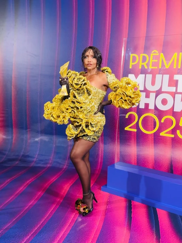 Gaby Amarantos no Prêmio Multishow 2026 por Reprodução