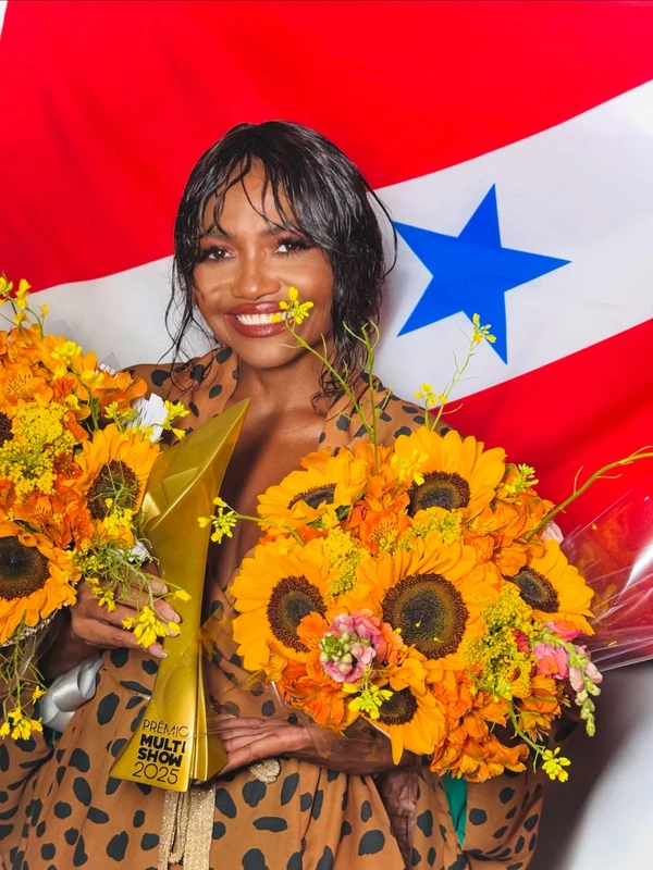 Gaby Amarantos no Prêmio Multishow 2026 por Reprodução